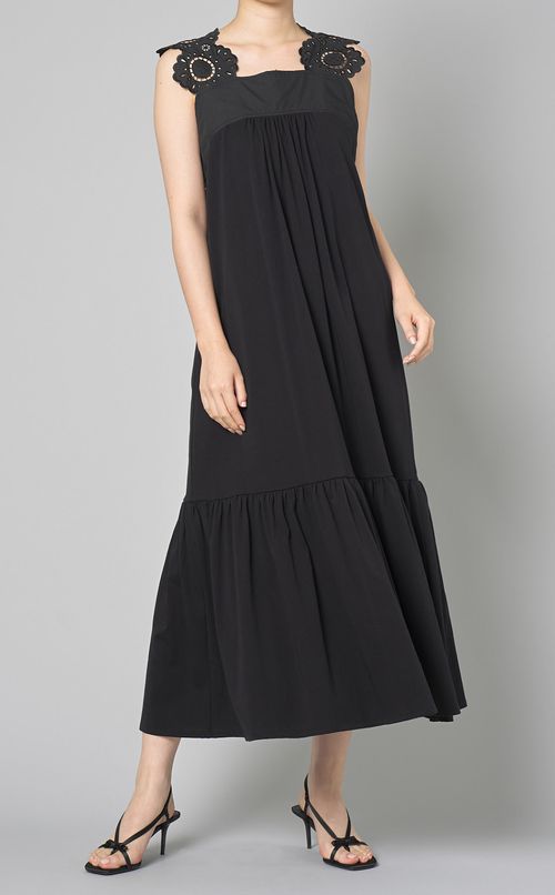 ボタニカルフラワーワンピース