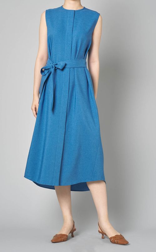 ノースリーブロングジレワンピース