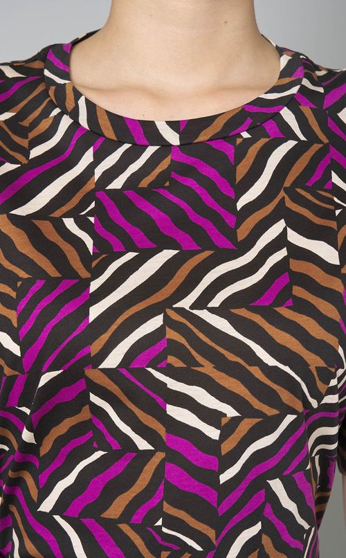 プリントタイバックジャージワンピース