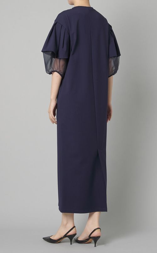 ハーフオーガンジースリーブワンピース