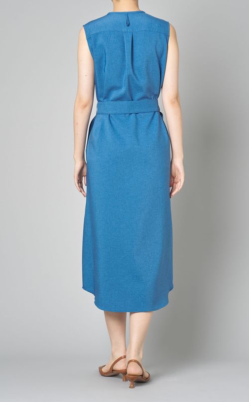 ノースリーブロングジレワンピース