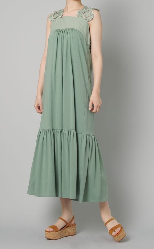 ボタニカルフラワーワンピース