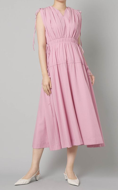 リボンノースリーブワンピース