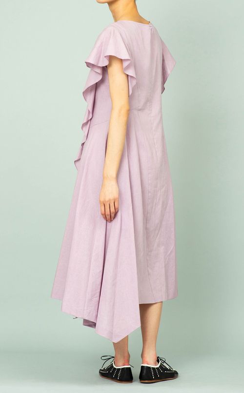 リネン混ワンピース