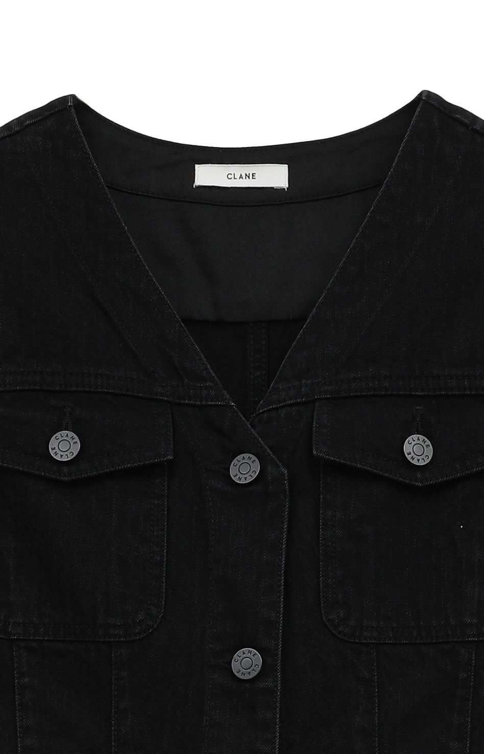 CLANE｜デニムノースリーブワンピース