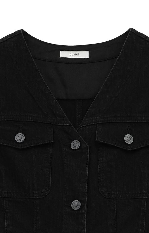 デニムノースリーブワンピース