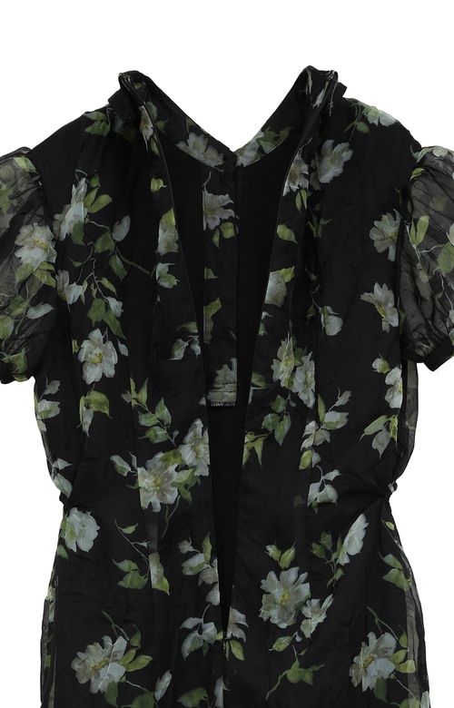 シアーフラワープリントワンピース