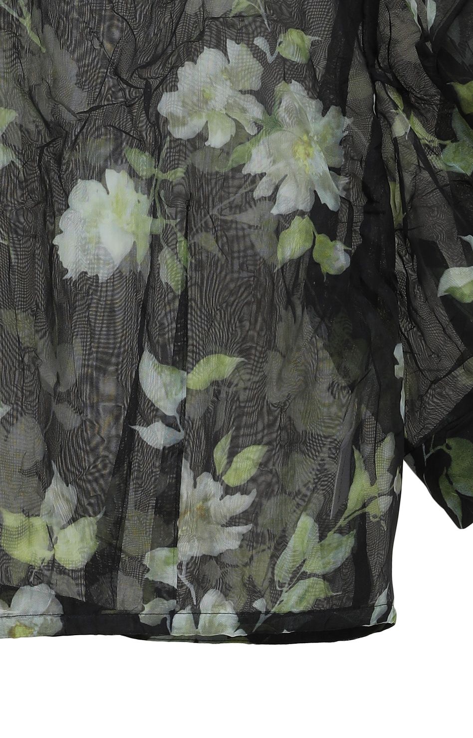 フラワープリントシアーブラウス