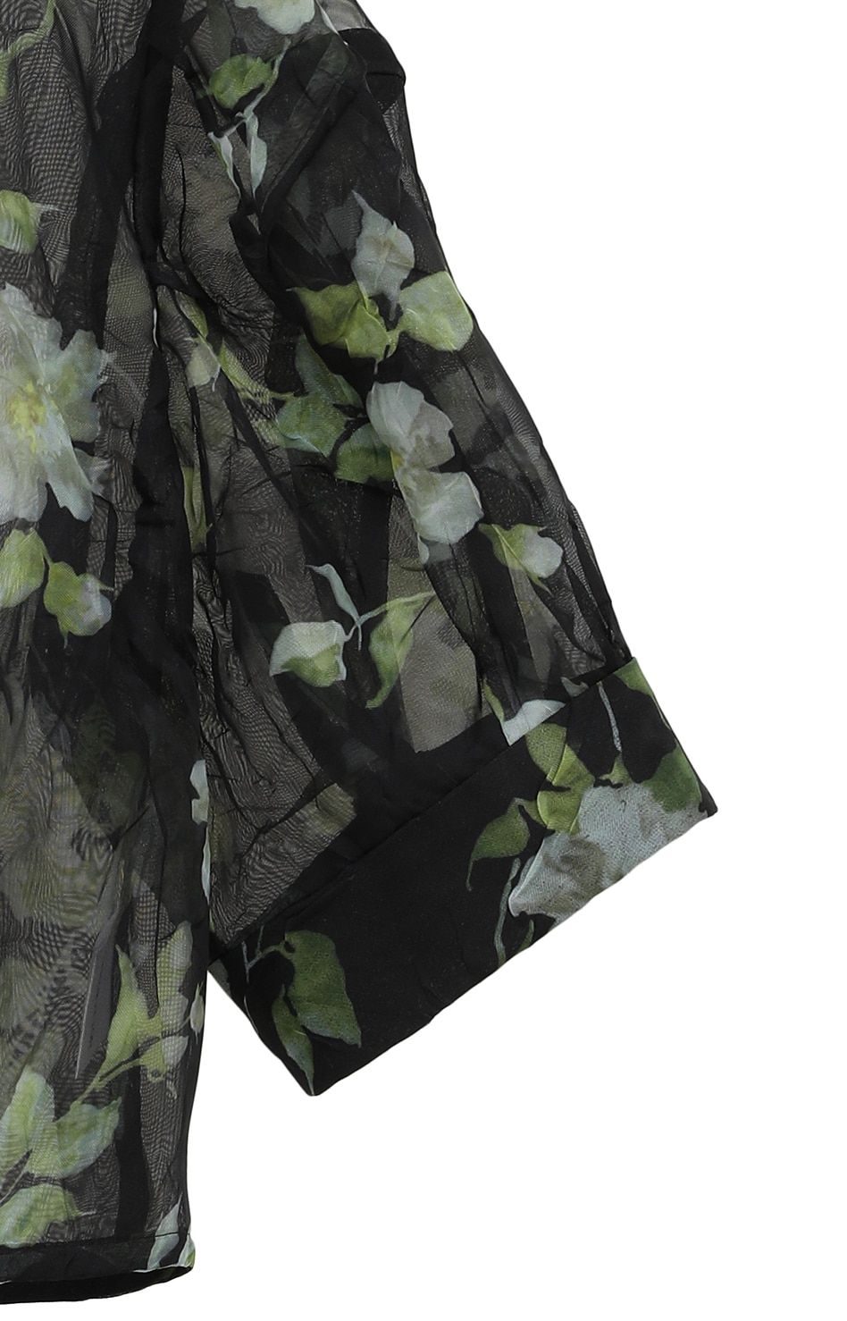 フラワープリントシアーブラウス