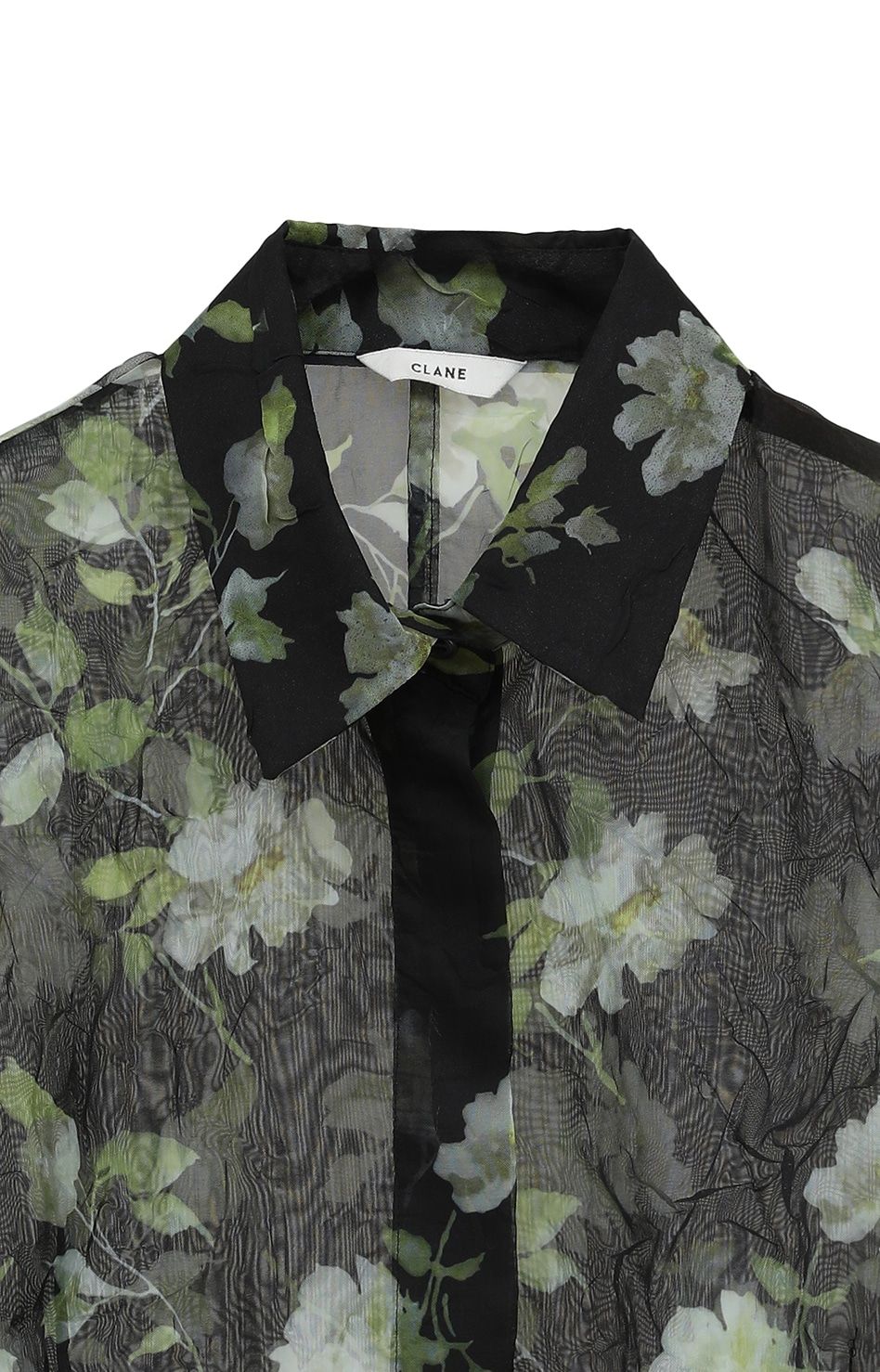 フラワープリントシアーブラウス