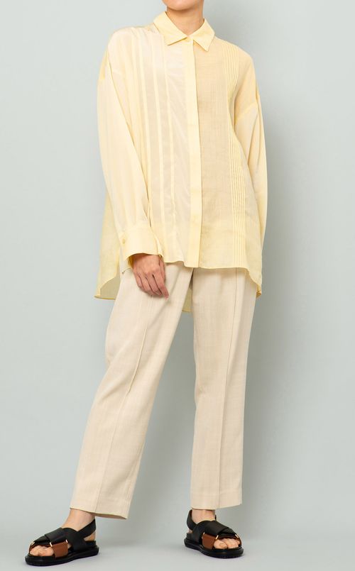 クリースラインクロップドパンツ