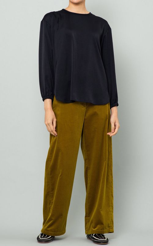 コーデュロイワイドパンツ