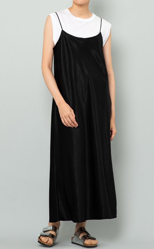 サテンキャミワンピース