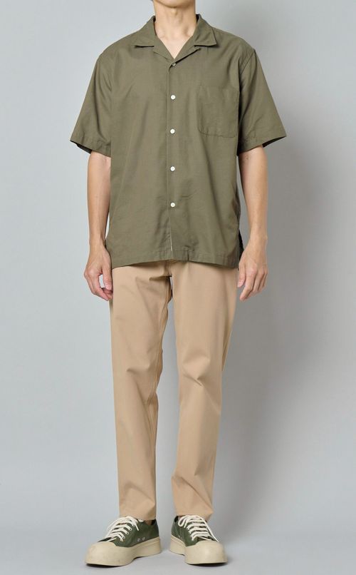 オープンカラーショートスリーブシャツ