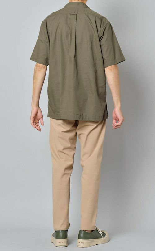 オープンカラーショートスリーブシャツ