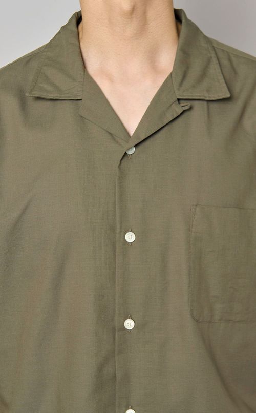 オープンカラーショートスリーブシャツ