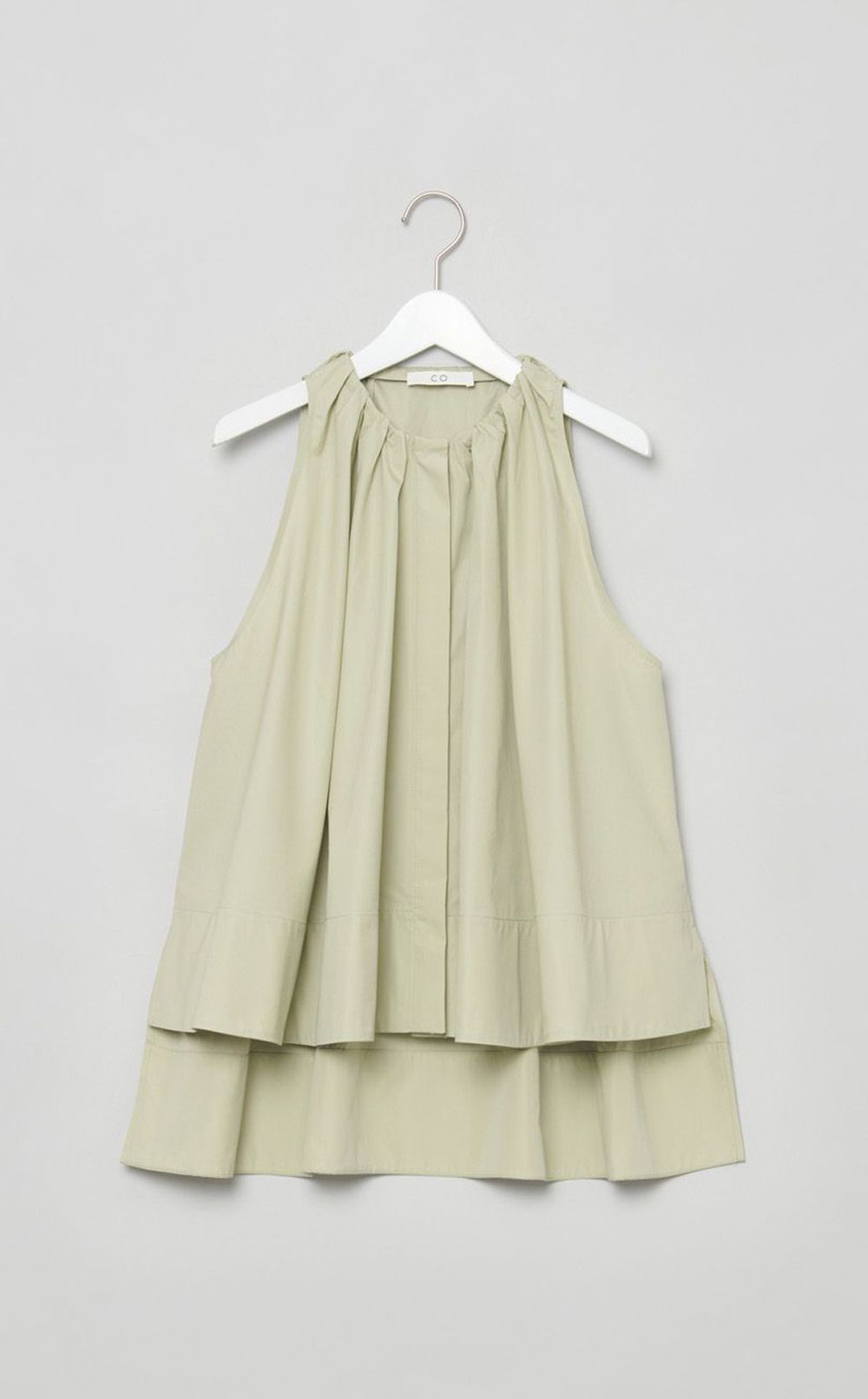 コットンギャザーチュニックブラウス