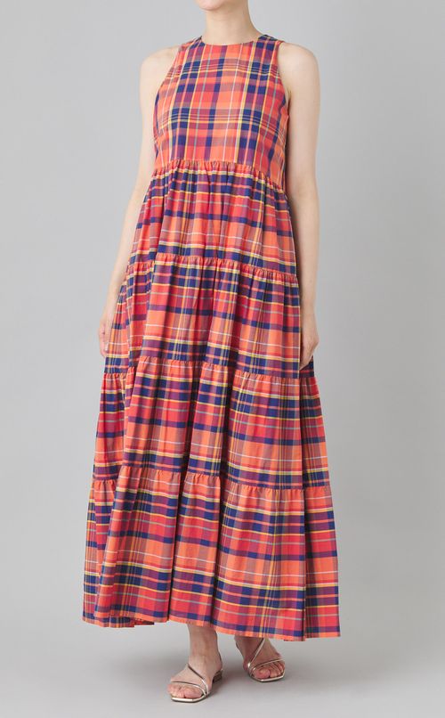 アメリカンスリーブマキシワンピース