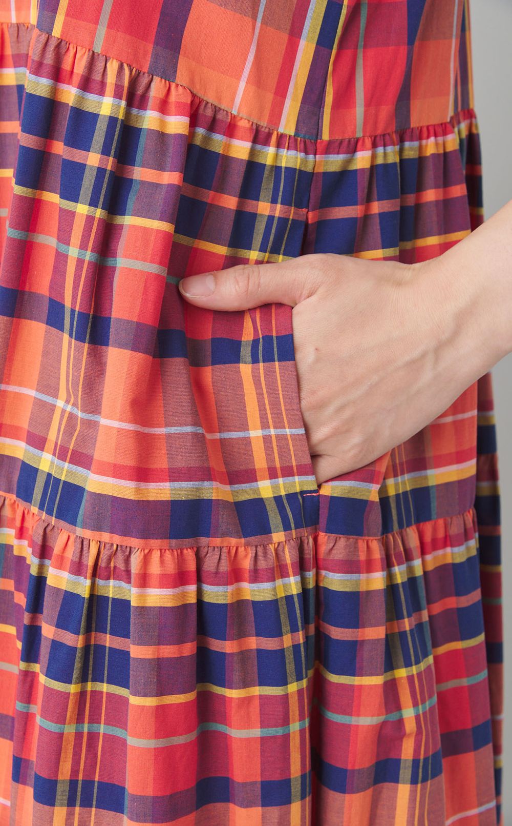 アメリカンスリーブマキシワンピース