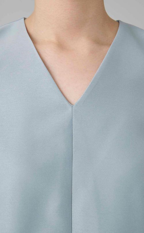 シアーフリルスリーブドレス