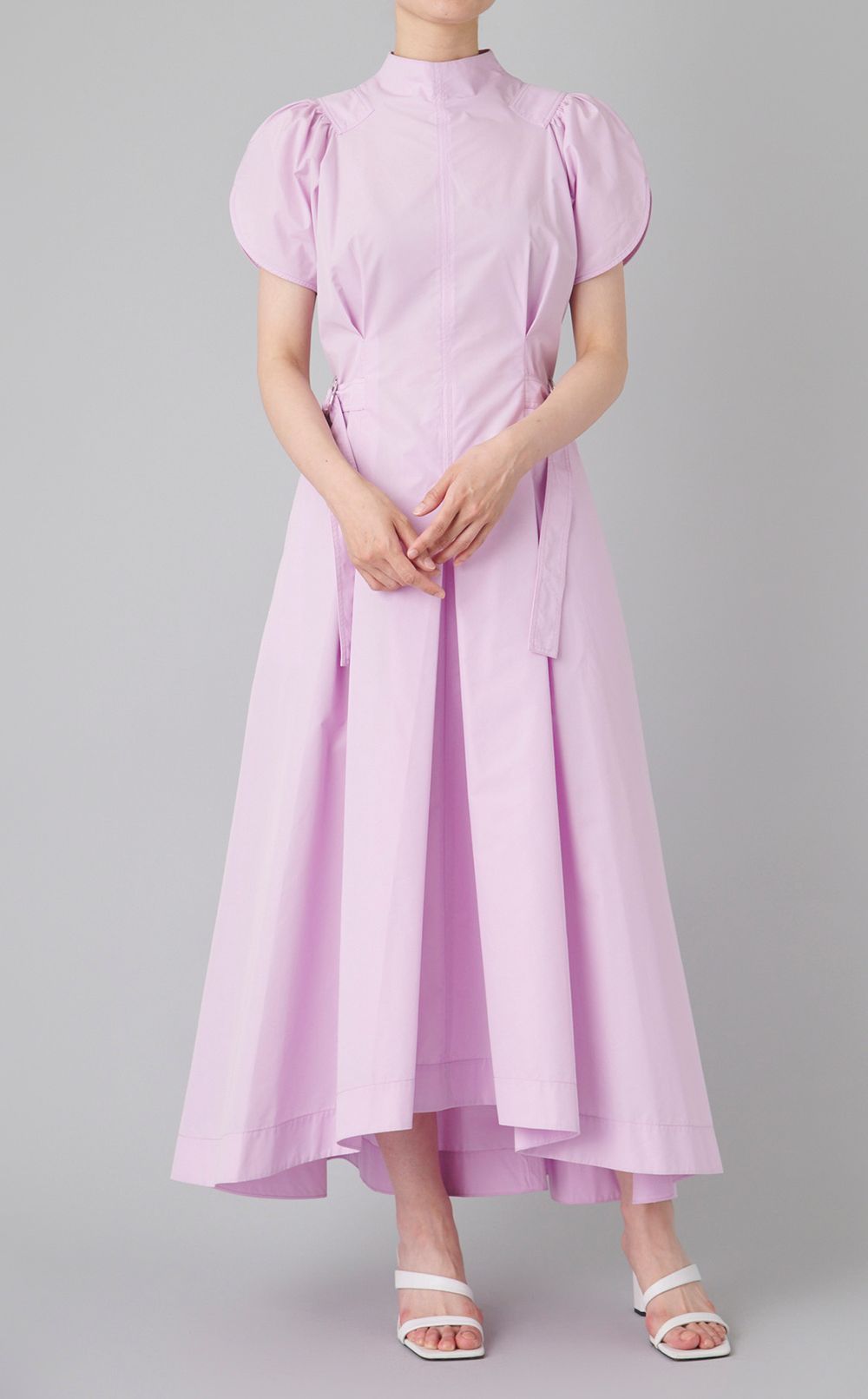 ギャザースリーブサイドタイワンピース