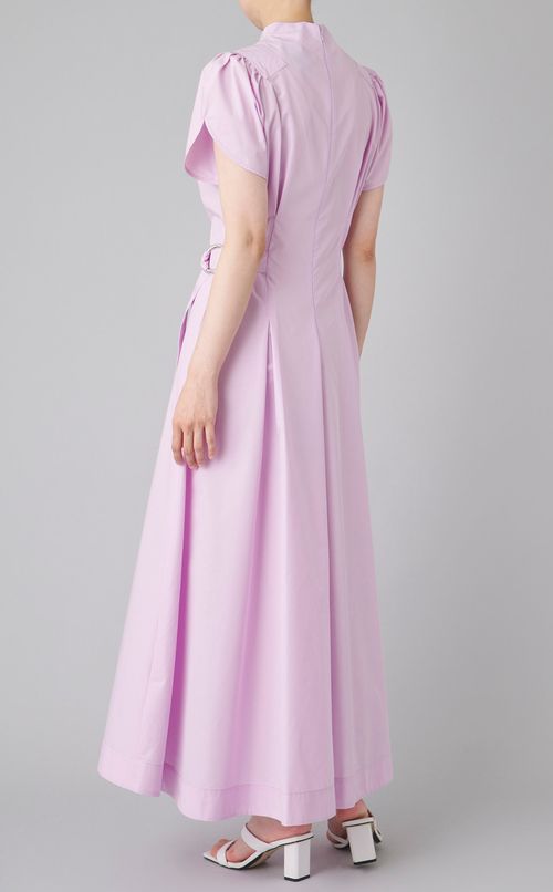 ギャザースリーブサイドタイワンピース