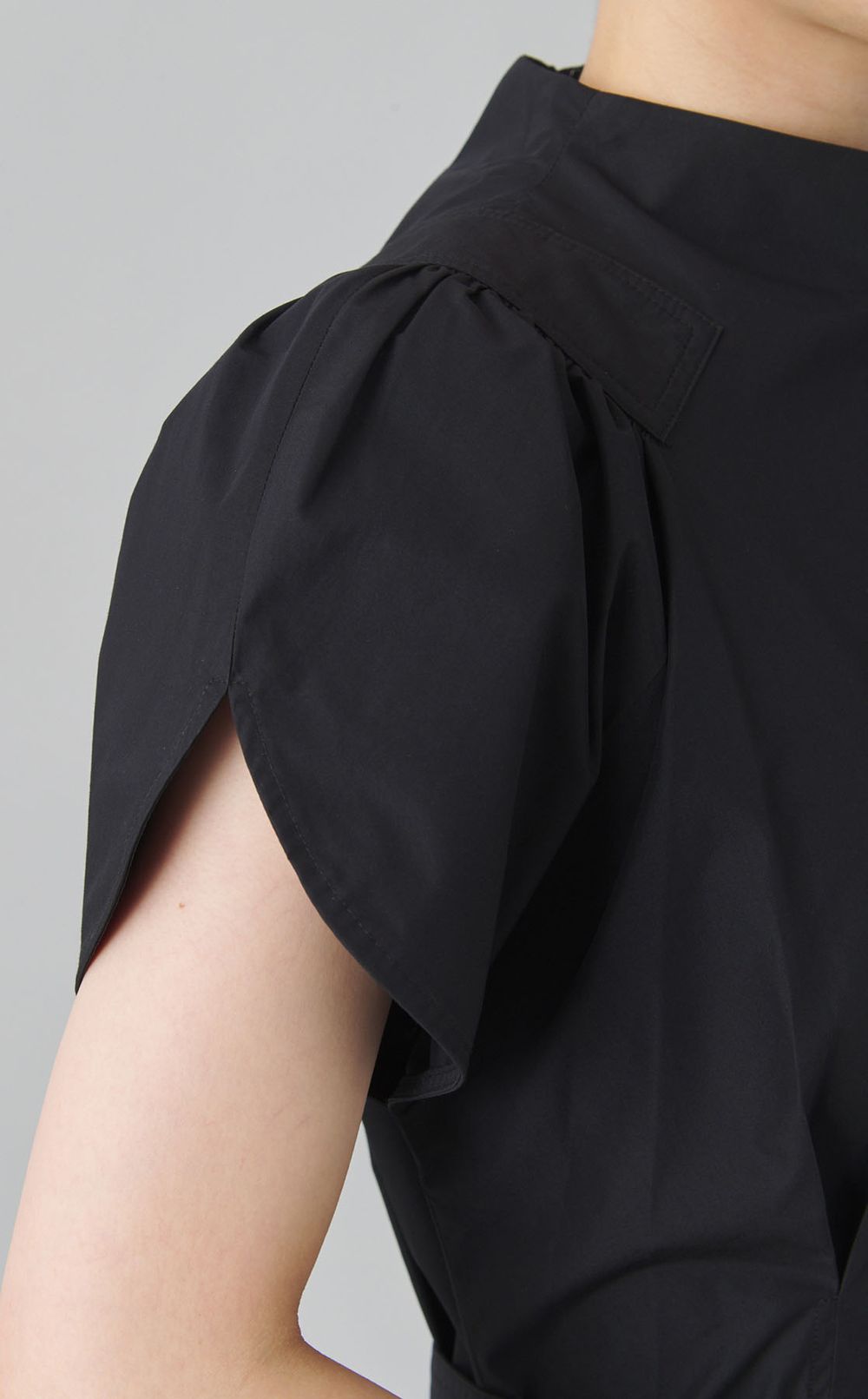 ギャザースリーブサイドタイワンピース