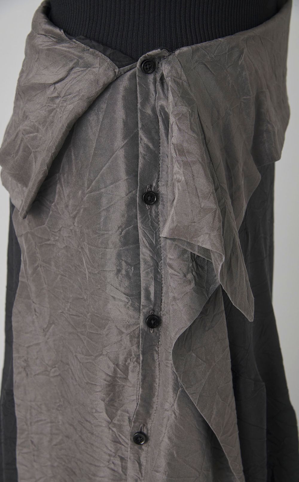 ダブルエンドリンクルラップスカート