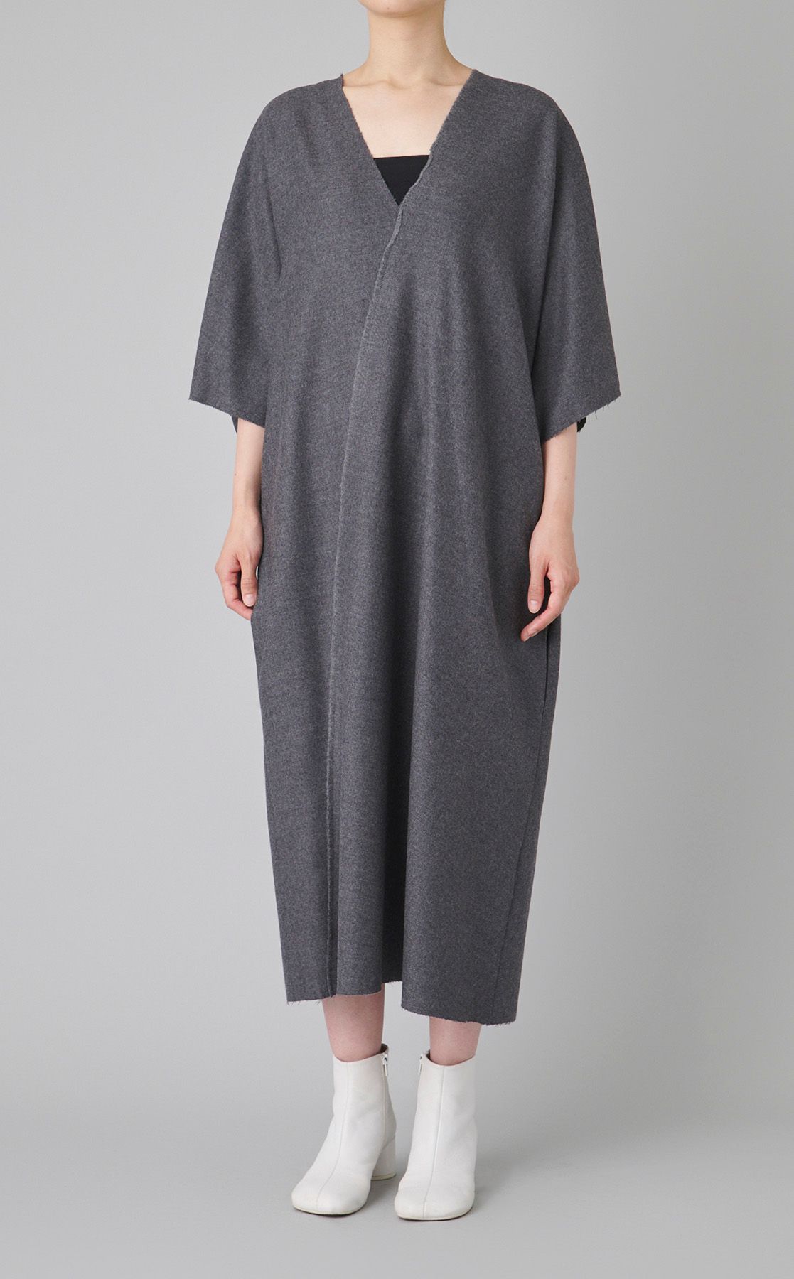 MM6 Maison Margiela｜Vネックハーフスリーブワンピース