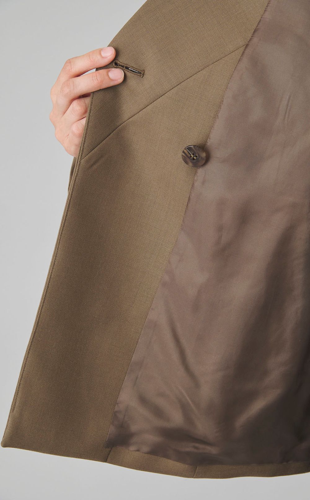 フロントドレープノーカラージャケット