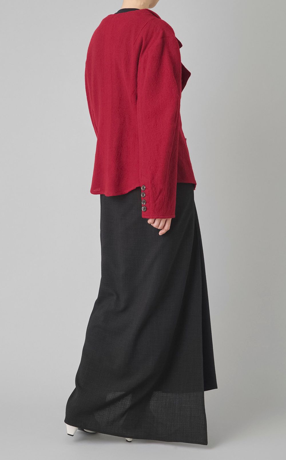 ウールデザインスリーブジャケット