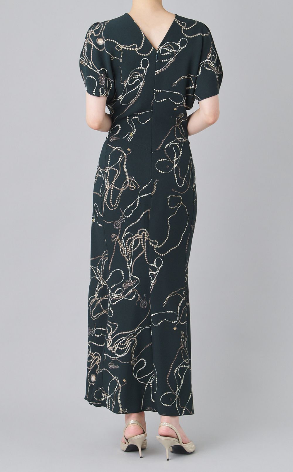 ジュエリープリントミディワンピース