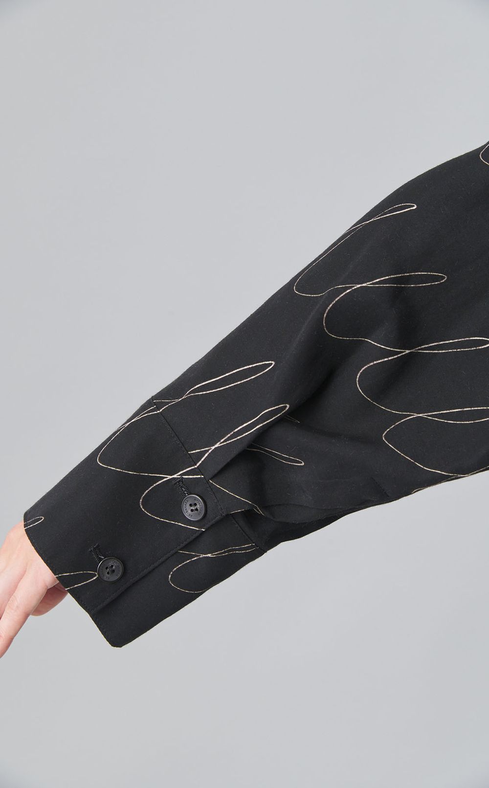 スケッチプリントベルテッドワンピース