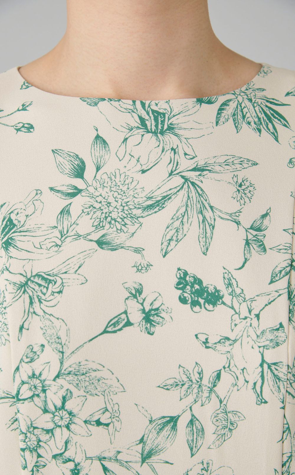 フラワープリントワンピース