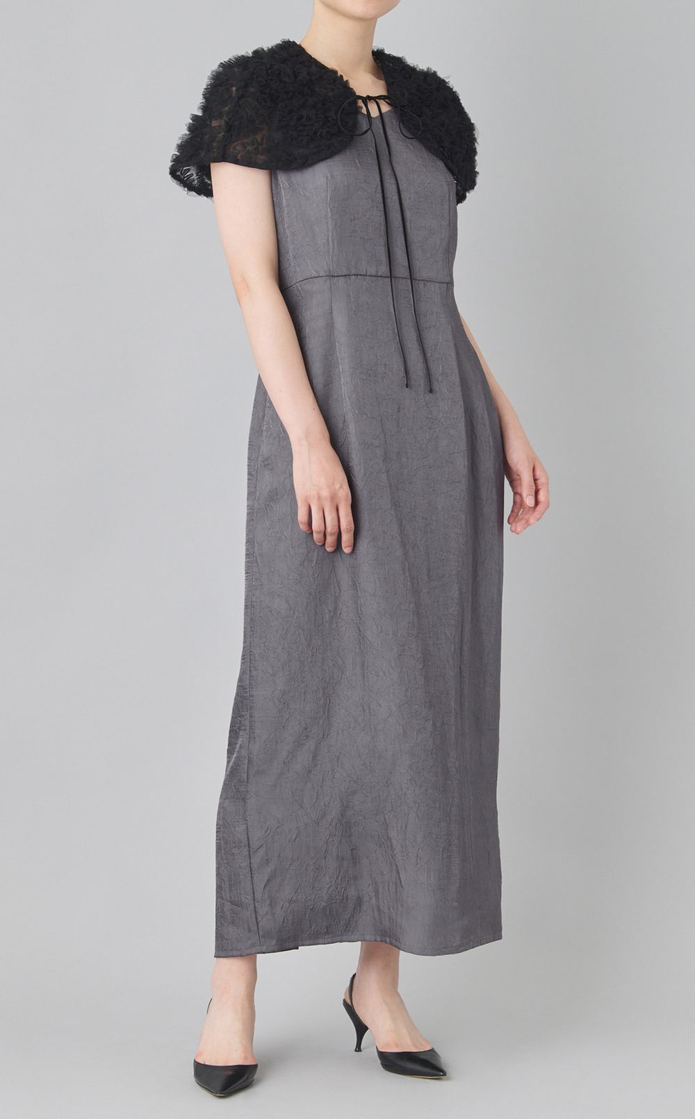 チュールボレロコクーンワンピース