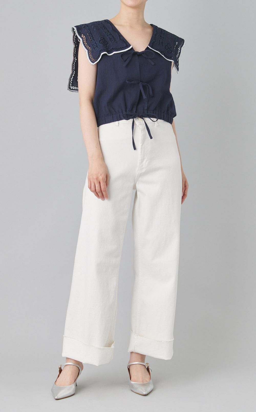 マリンエンブロイダリーセーラーベスト