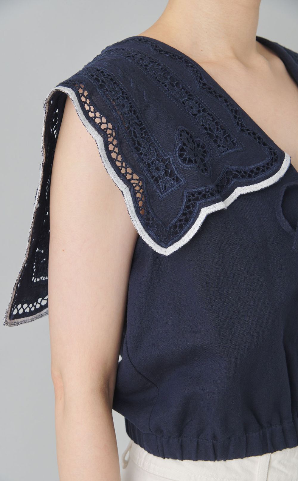 マリンエンブロイダリーセーラーベスト