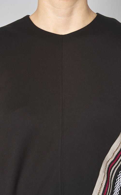 レースデザインスリーブレスワンピース