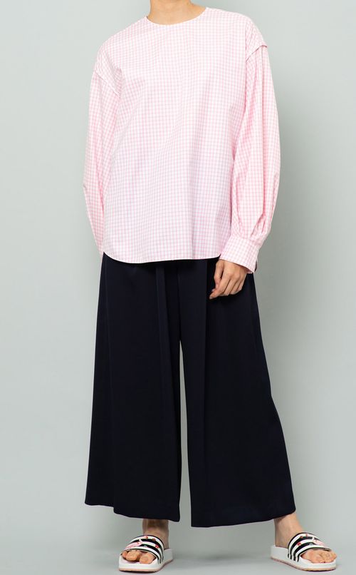ギンガムチェックTブラウス