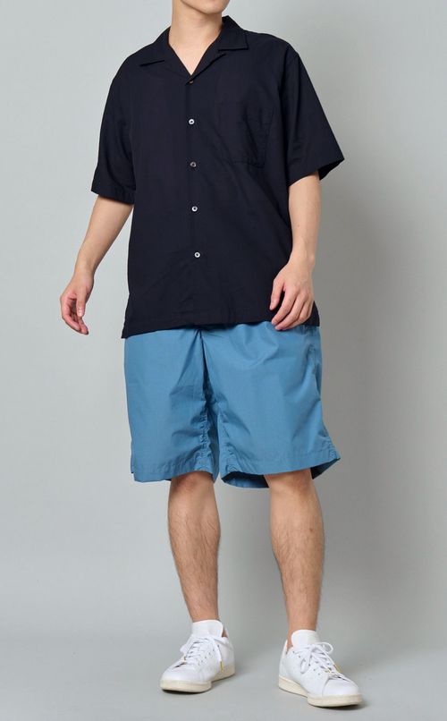 オープンカラーショートスリーブシャツ