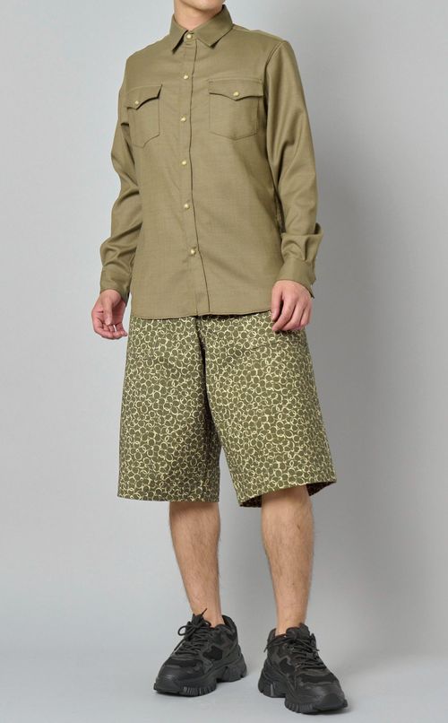 フラワープリントバミューダパンツ