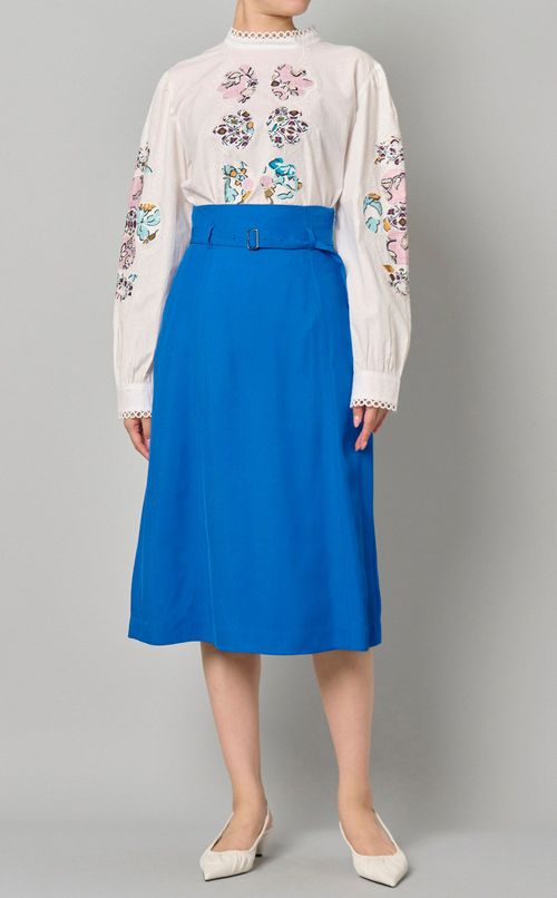 ヴィスコースAラインスカート