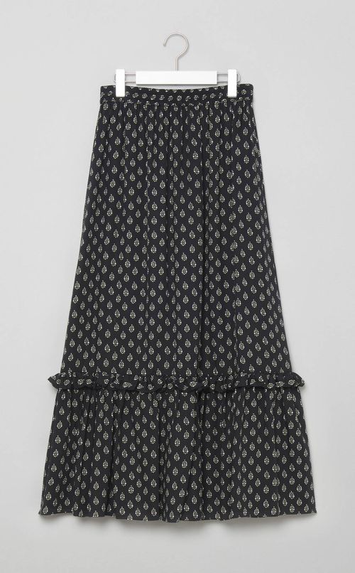 プリントティアードフリルスカート