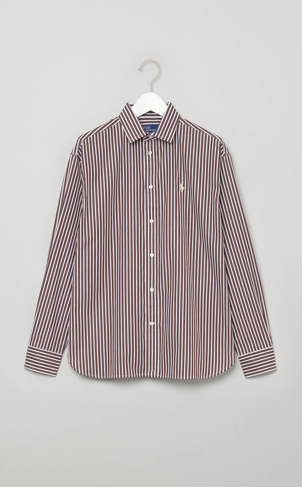 ストライプコットンシャツ