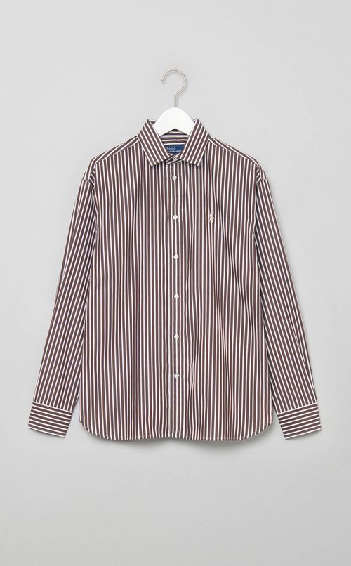 ストライプコットンシャツ