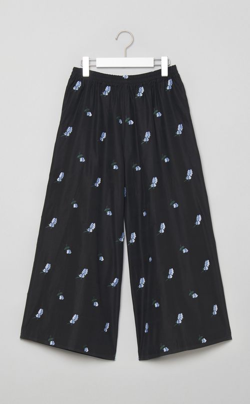 カットジャガードガウチョパンツ