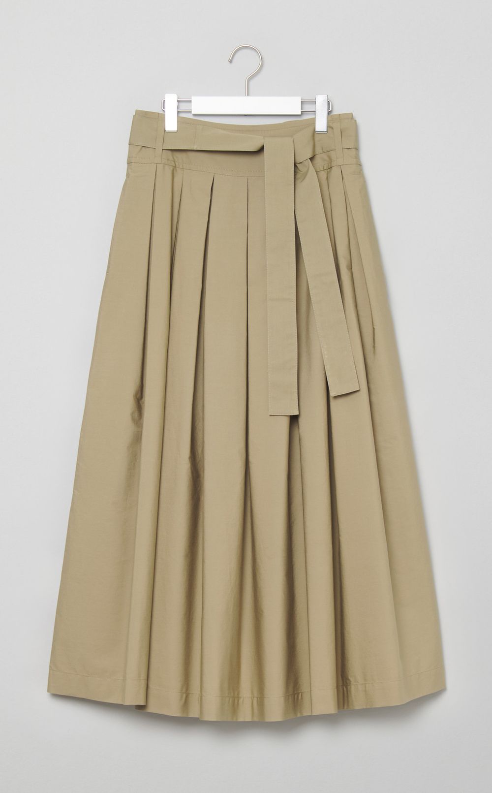 コットンベルテッドギャザースカート