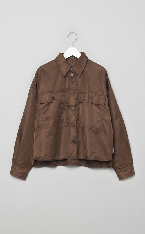 ナイロンツイルシャツブルゾン