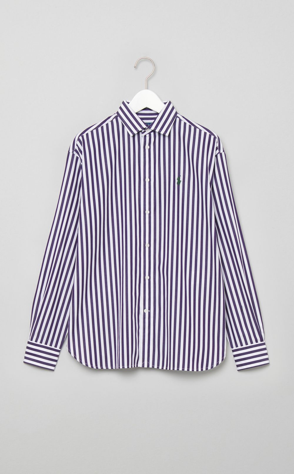 ストライプコットンシャツ