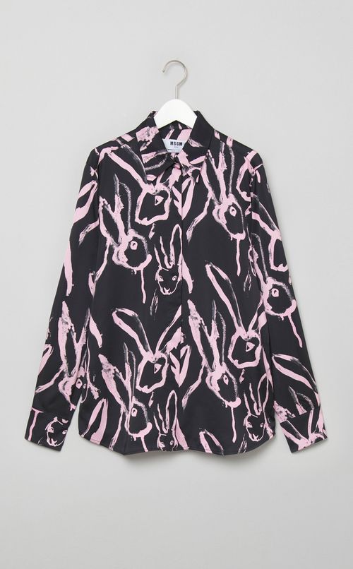 ラビットハンドプリントシャツ